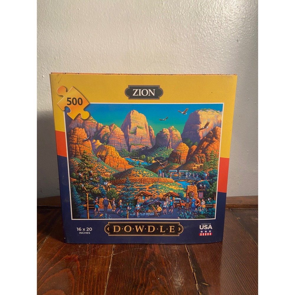 Dowdle Zion National Park 500 Piece Jigsaw Puzzle Eric Dowdle Folk Art 16x20